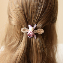 Hair clip back of the head imitation pearl clip Hair accessories female Korean adult hair clip headdress top clip flower spring clip