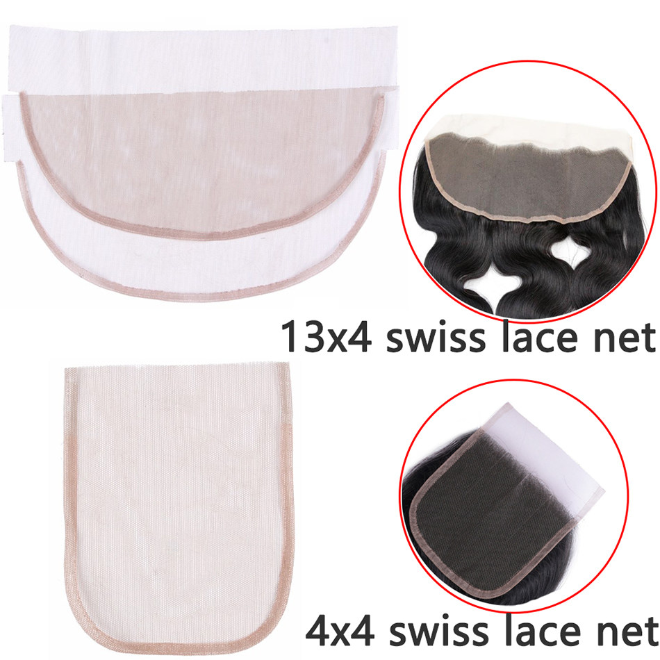 13x4 Lace Frontal Transparent Lace Real Hair Block Net Full Hand Woven Hair Block Net Bottom Front Lace Wig Net