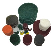 1 inch 2 inch 3 inch 4 inch 5 inch vegetable melon cloth flocking round scrub rust removal cloth self-adhesive nylon cloth self-adhesive grinding sheet