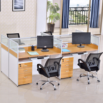 New staff office table and chair modern simple screen work position 46 person combination station Kunming office furniture