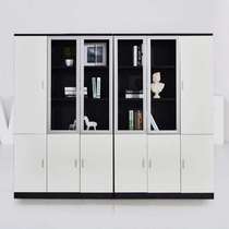 Office document filing cabinet wooden data Cabinet with lock storage cabinet display cabinet bookshelf customization