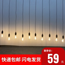 New wedding props Mori wedding Dragon ball chandelier Edison bulb chandelier tungsten bulb hanging lamp ornament
