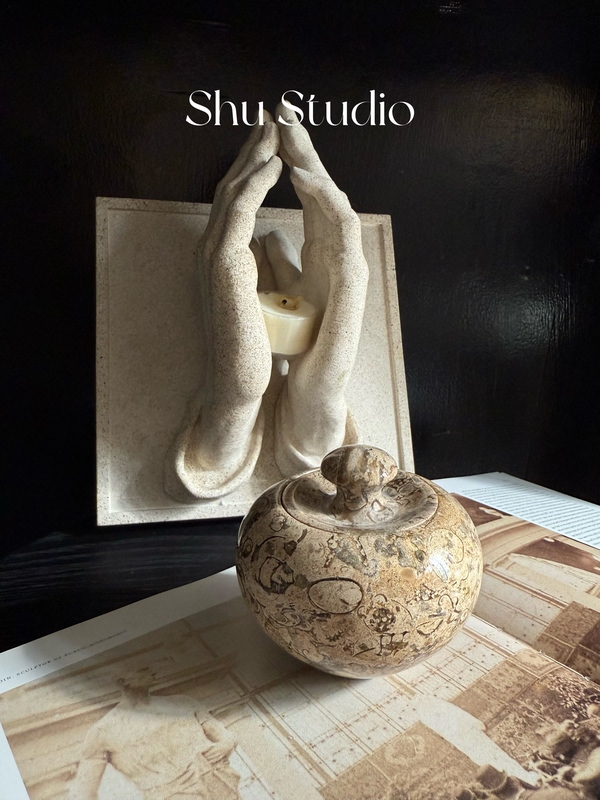 Shustudio｜Pakistan Coral Stone Storage Jar