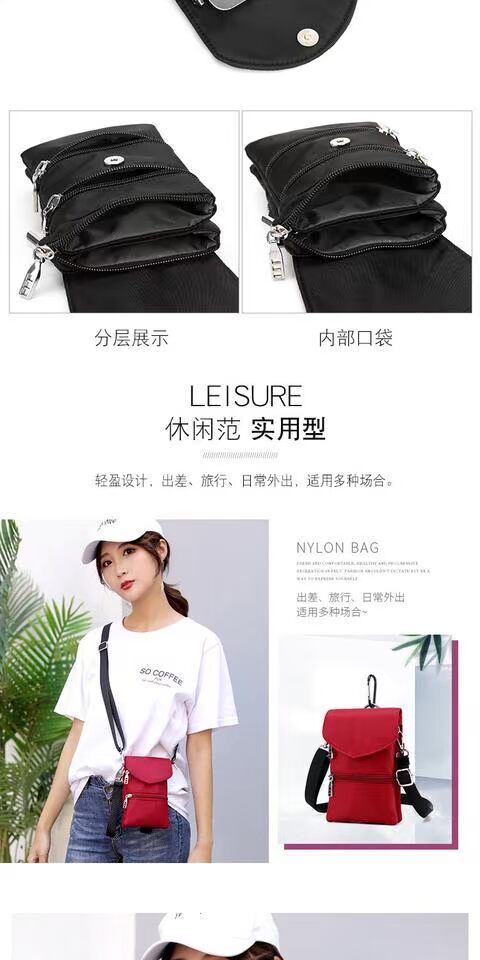 Messenger túi xách điện thoại di động nữ 2019 mini mini bag phiên bản Hàn Quốc của ví tiền xu dọc nhỏ túi nylon vai hoang dã - Túi điện thoại túi đựng điện thoại nam