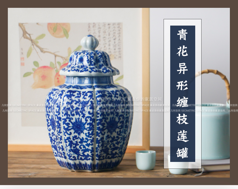 Modern Chinese style restoring ancient ways furnishing articles special - shaped ceramic canister to the sitting room is the study room partition adornment display