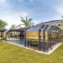Villa Garden Pool Mobile Flex not defy Insulation Dew Terrace Yang Light House Aluminum Clad Wood Broken Bridge Aluminium Chinese doors and windows