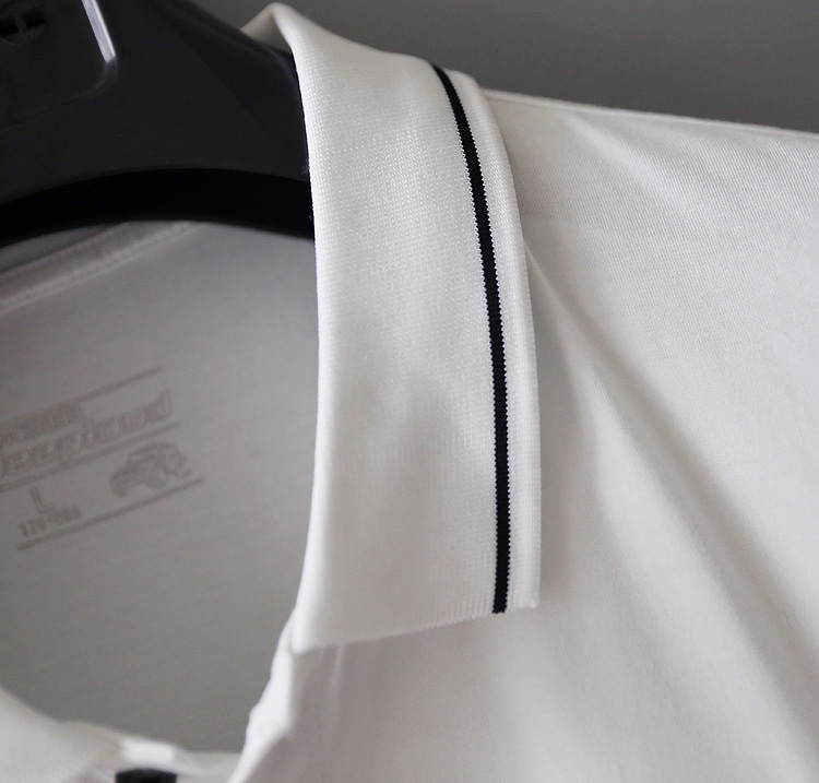 Màu trắng Kích thước lớn Lapel POLO áo sơ mi ngắn tay T thoải mái mềm mại + cotton nam mùa hè mới - Polo áo polo đen