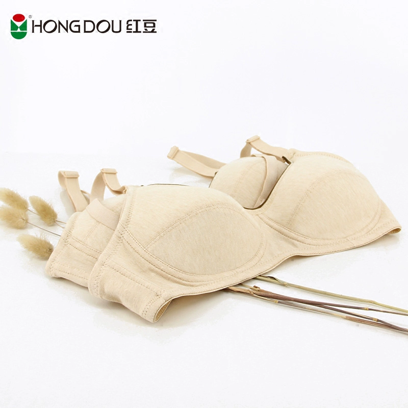 Hodo / đậu đỏ phần mỏng màu áo ngực cotton không có dấu vết không có quần lót cô gái gợi cảm thoáng khí mùa hè ngủ áo ngực mùa hè - Áo ngực thể thao