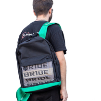 JDM new Bride racing seat belt shoulder bag mens and womens motorcycle motorcycle personalized school bag travel backpack