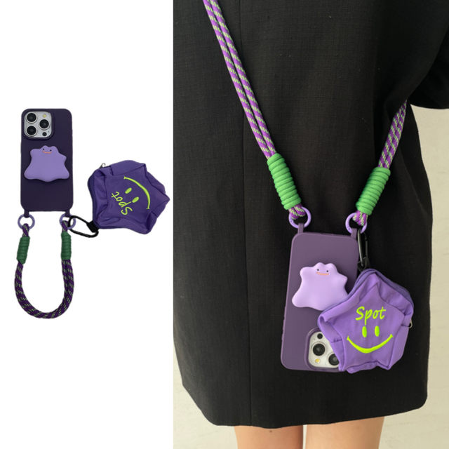 Apple 15 Soft Rubber Hand Carrying Diagonal Strap