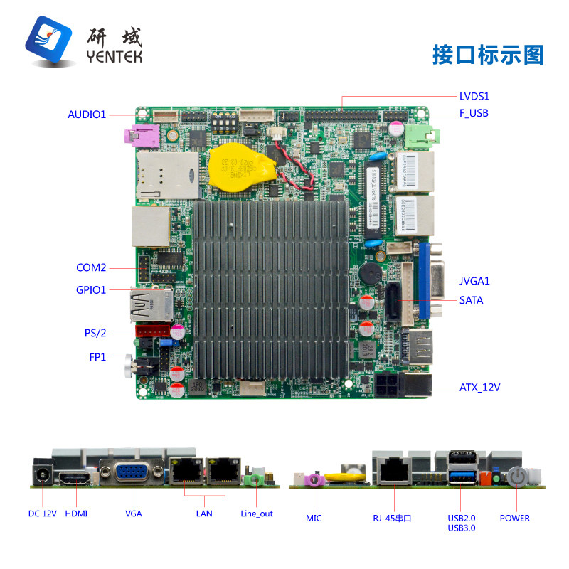 研域N29工控主板J1900，迷你ITX工业一体机，双网口2串口的全能选择？-主板-淘宝好物网