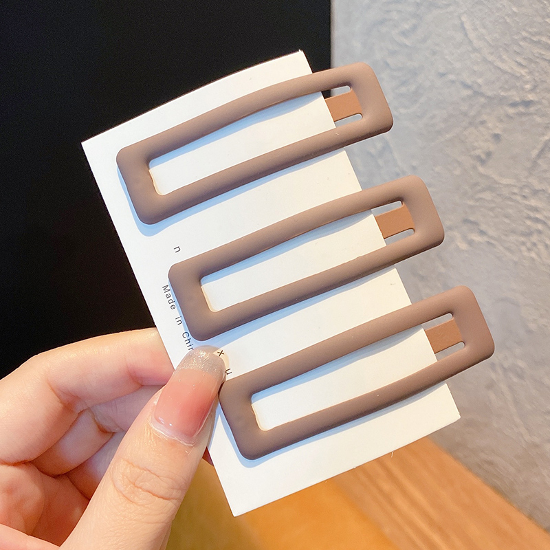 images 17:Square hairpin bb hairpin with hairpin on the headdress of the woman Liu Hai with broken hair on the side of the small clip net red 2023 new card