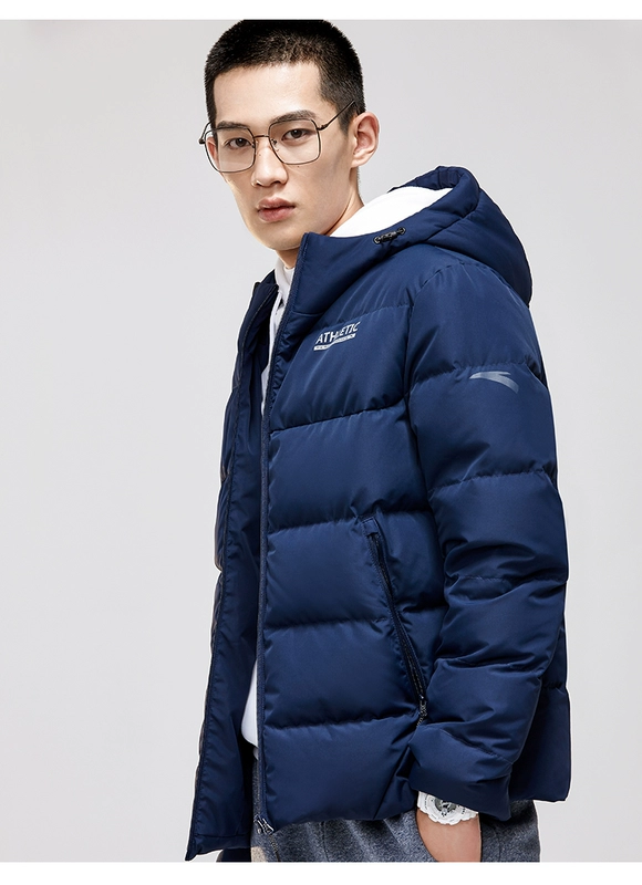 Anta down jacket nam 2018 mới mùa đông giản dị thể thao ngắn gió dày dày xuống áo khoác đích thực