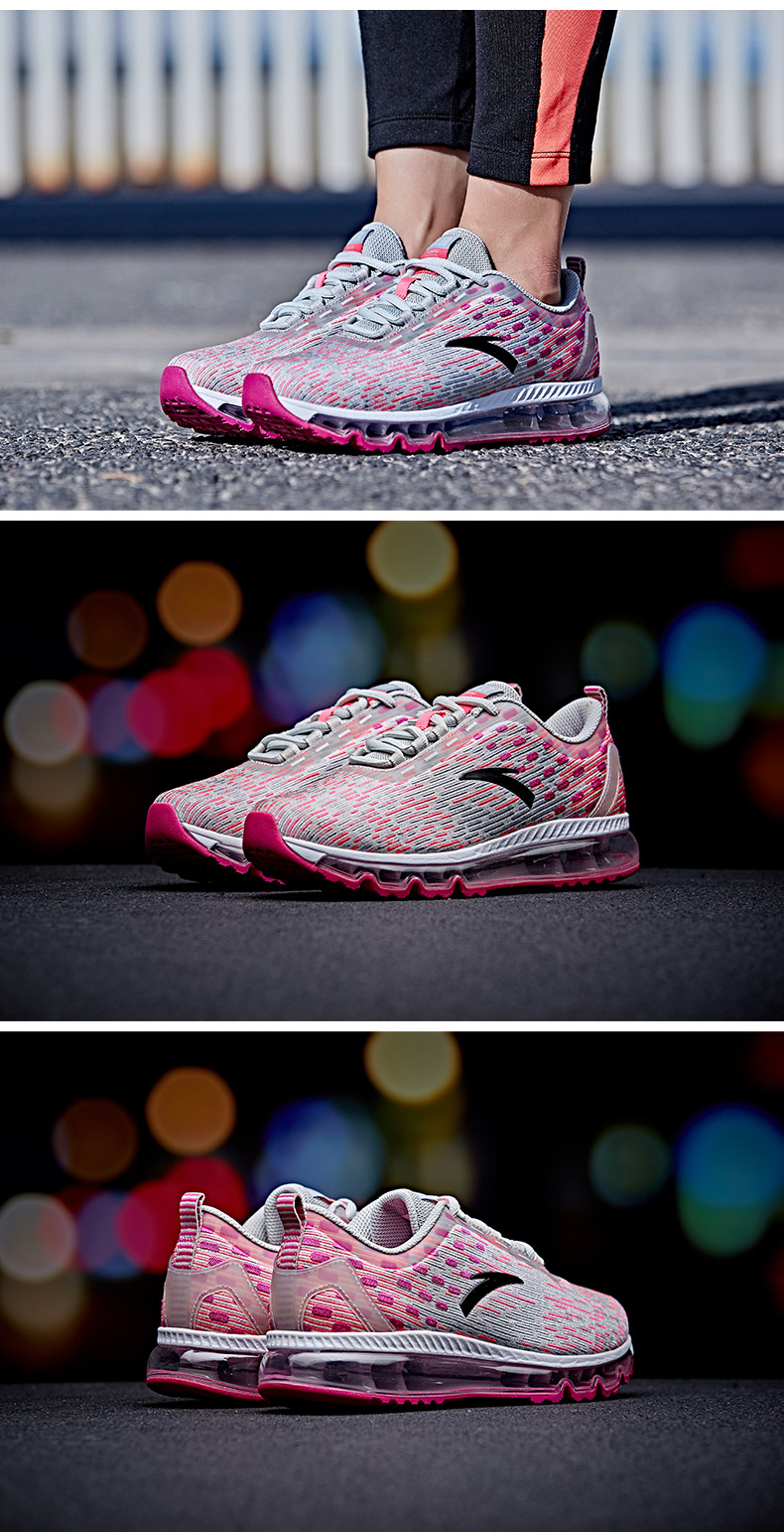 Giày chạy bộ Anta nữ 2018 mùa thu mới thoáng khí đệm chạy giày sneakers 92815501 giày the thao