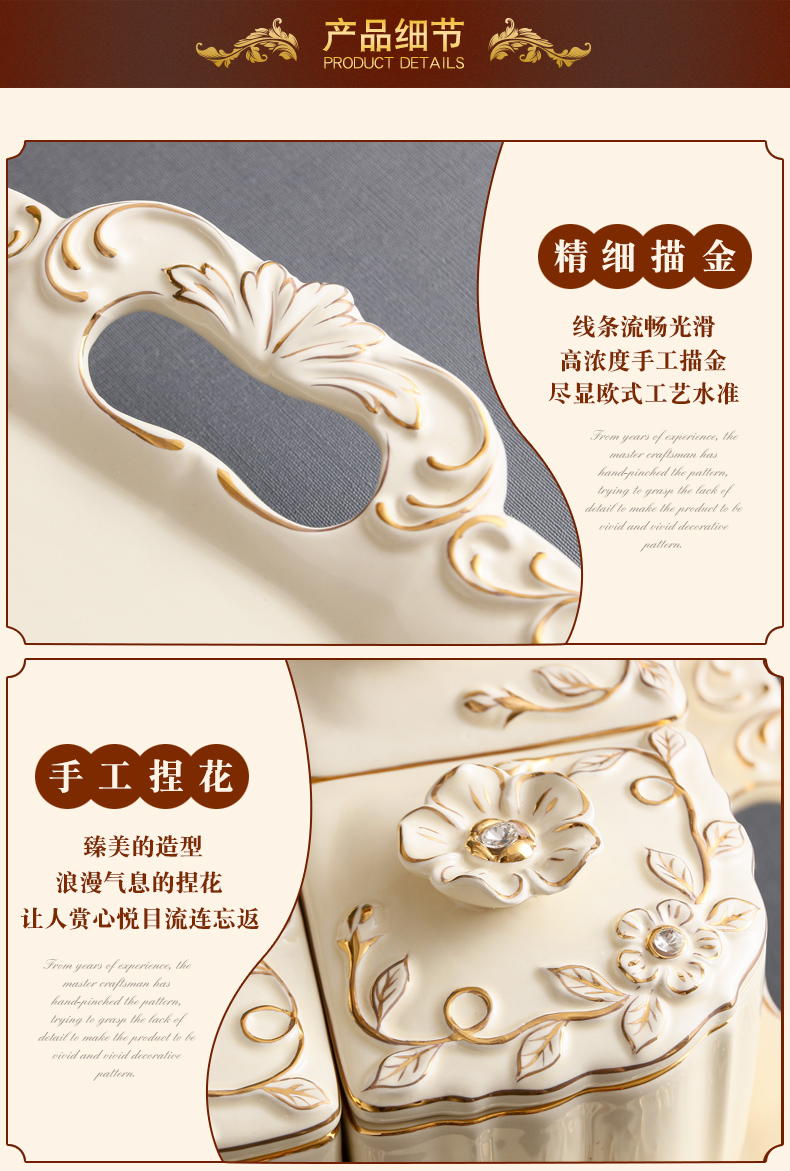 SAN road fort European dry fruit tray ceramic frame with cover large candy snack plate creative fruit bowl is placed in the living room