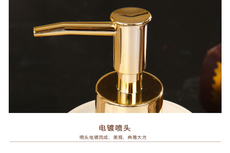 Fort SAN road European - style decorative bathroom furnishing articles set creative ceramic sanitary ware has five for wash gargle suit wedding gift bag in the mail