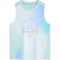 ANTA Childrens Boys Running Knitted Vest 2024 Summer New Breathable Comfortable Quick-Drying Sports Vest Trendy