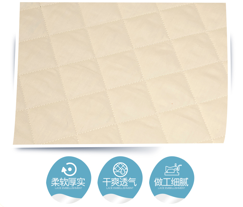 Đầm cotton dày châu Âu váy đơn mảnh bông mền trượt tấm bìa 1.8m2M trải giường mới - Váy Petti drap giường có viền