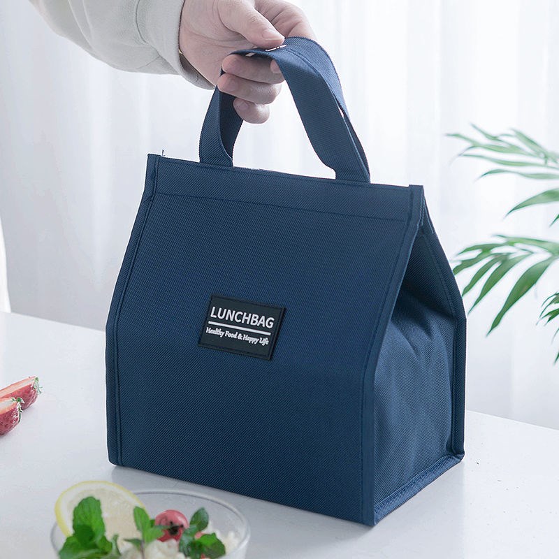 Thick lunch bag and bag bag female aluminum foil to work insulation bag bag students with meal bag