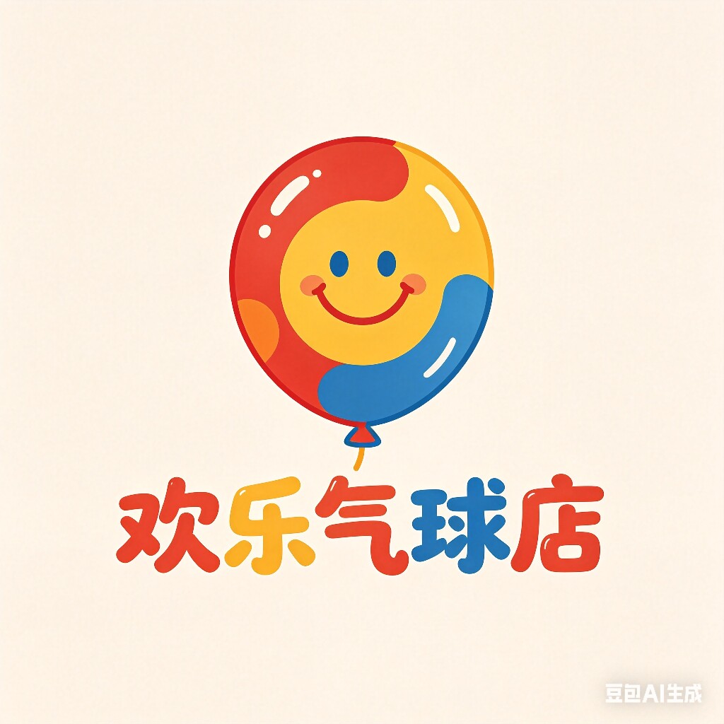 欢乐气球店的LOGO