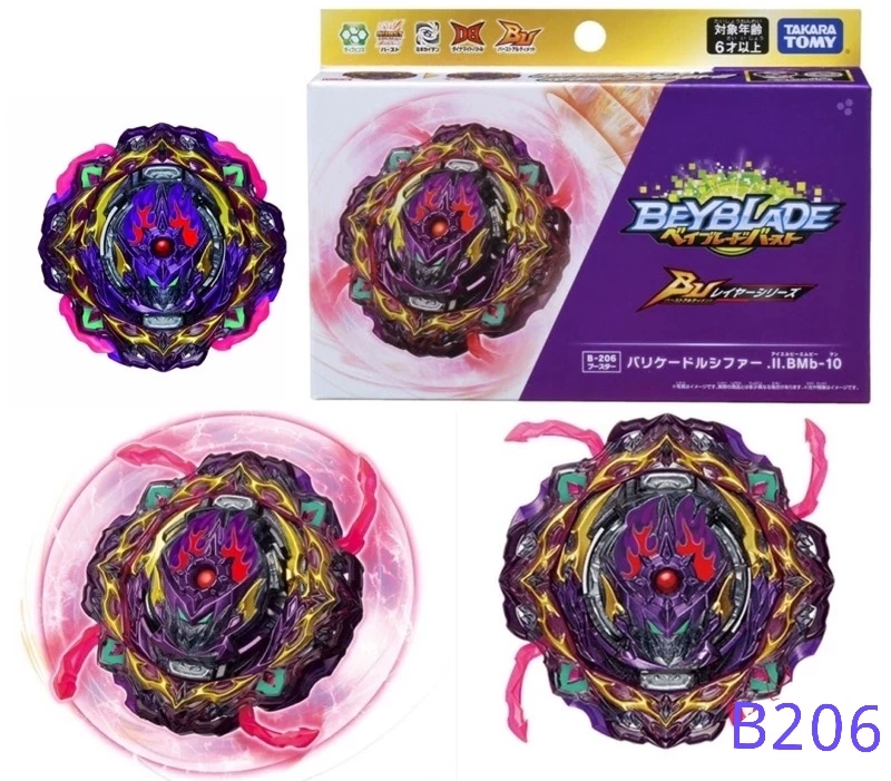 Оригинальный Beyblade Tomy Bu B-206 Фортресс Роад Запад Fataba Spirit Spirit Tomber