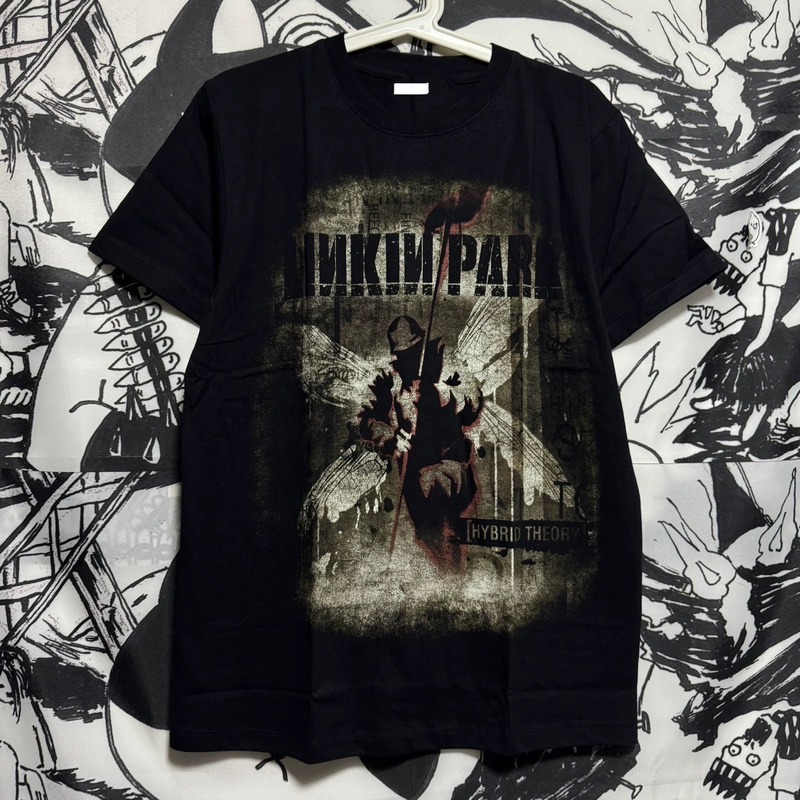 [Thai Version] Linkin Park Band Rock Music European and American Style Pure Cotton Imported Short-Sleeve T-Shirt B-3