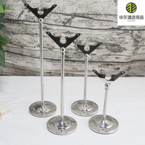 Stainless steel U-shaped restaurant card holder banquet table sign stand wedding table card holder card holder