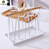 Cup holder household water Cup hanger creative cup holder tray stainless steel drain holder glass ceramic cup mug holder