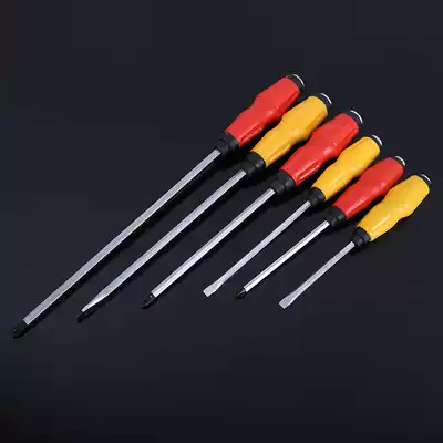 Tapping through the heart screwdriver 4 inch 5 inch 6 inch 8 inch 10 inch word cross lengthened screwdriver with magnetic super hard flat mouth