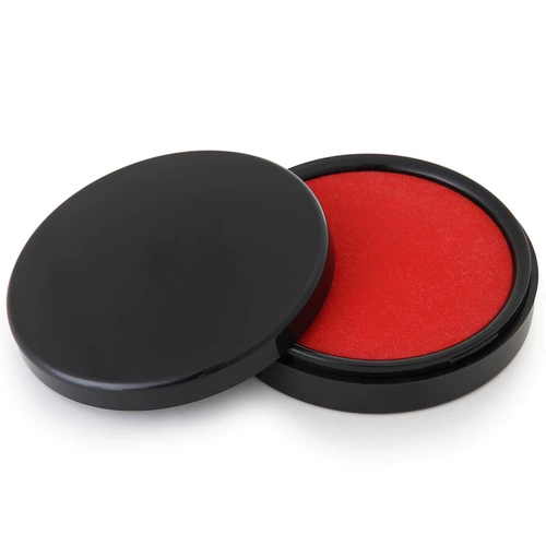 Красная быстросохнущая маленькая чернильная подушечка для офиса, быстрое высыхание