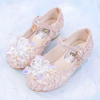 British Next Sara Girl Princess Shoes 2024 Spring Новая детская высокая кожа