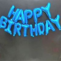 С Днем Рождения, синяя труба+лента