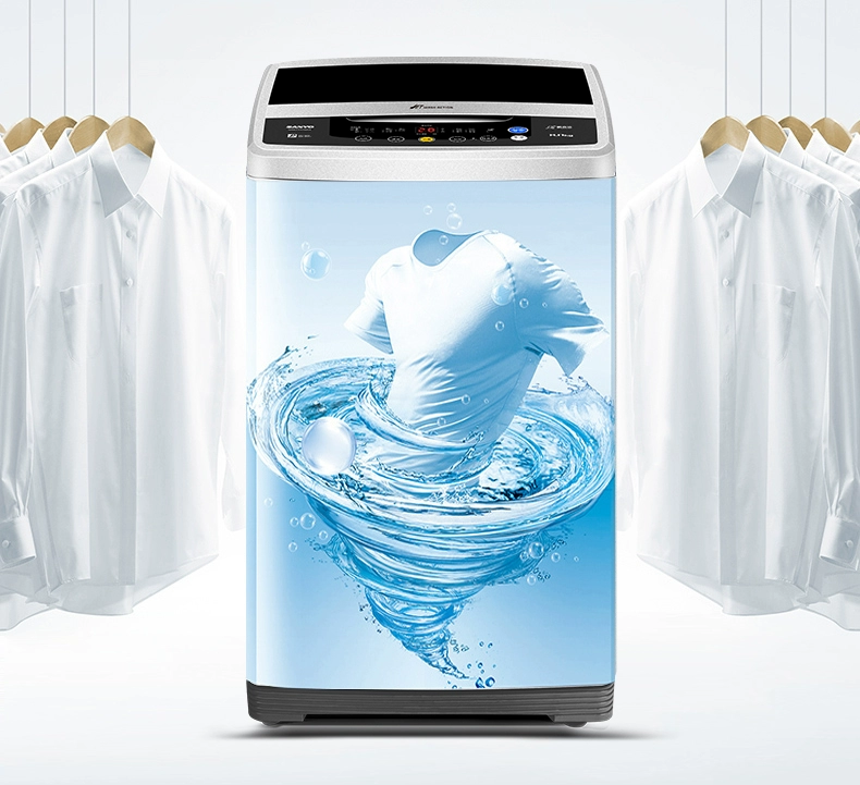 Máy giặt siêu âm công suất lớn siêu âm Sanyo / Sanyo WT8655YM0S 8KG máy giặt tích hợp sấy