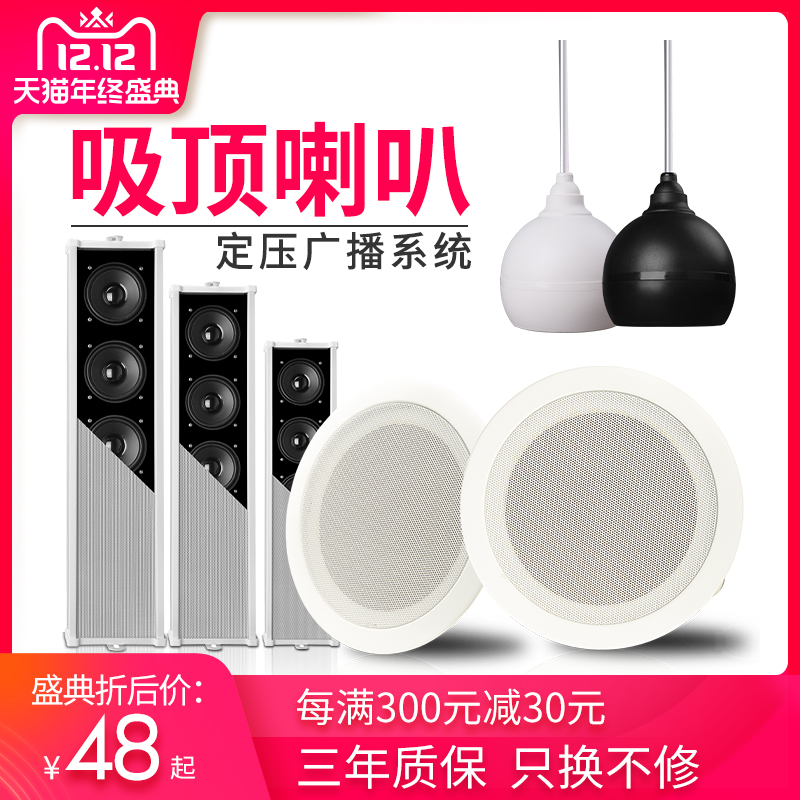 Golden Gate son A-06 suction top broadcast shop suspended ceiling wall-mounted horn hanging ball sound waterproof sound column smallpox speaker