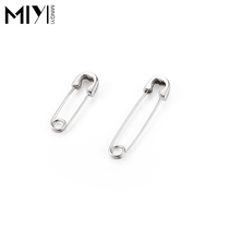 Pin Earrings men mens trend personality mens hip-hop clip paper clip single earrings female simple Korean tide