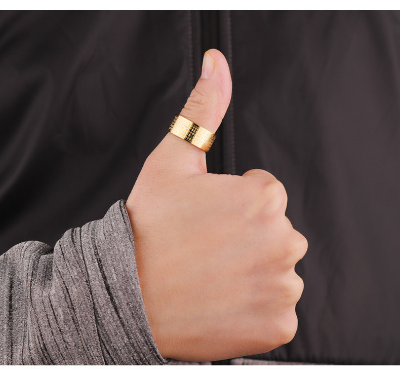 Bague homme en Acier au titane - Ref 3087236 Image 9