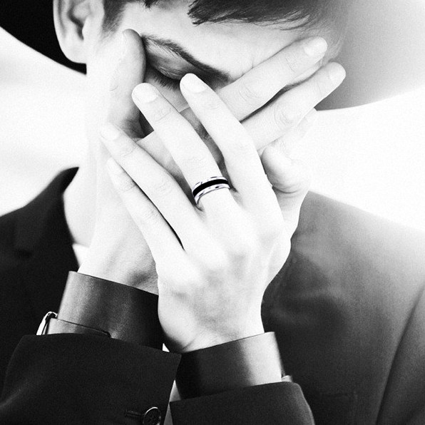 Bague mixte en Acier au titane - Ref 3087685 Image 3