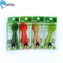 Children Cutlery Spoon Fork Cane Fiber Cutlery Degradability Child Korea Microwave Oven