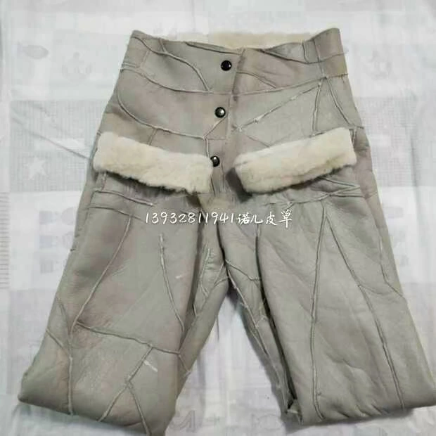 Da lông một quần da ấm áp mạnh mẽ windproof bảng lạnh mềm mại và có thể được tùy chỉnh kích thước quần đùi nam