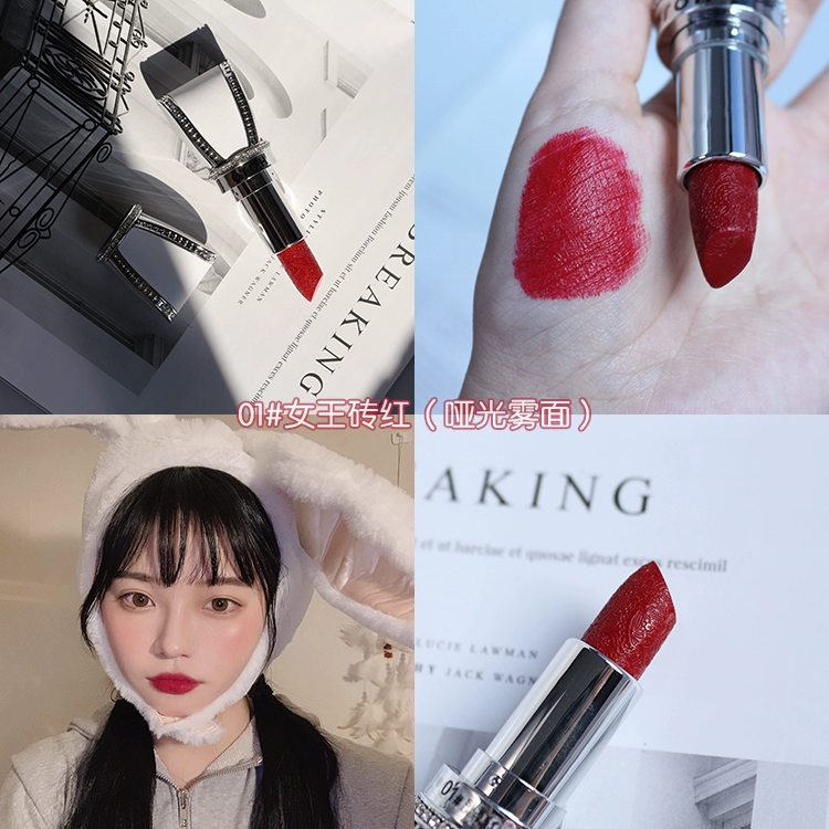 Diamond Bow Matte Rotten Tomato 405 Son môi Màu caramel Giữ ẩm cho sinh viên Giá cả phải chăng Giá trị cao - Son môi