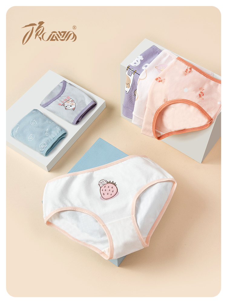 Cute pants for pupil triangle underwear girl puppy cotton antibacterial shorts for piperpetite girl cute underwear