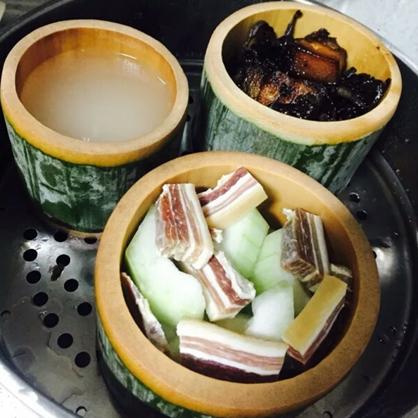 Bamboo Bowl, Bamboo Bowl, Polished Rice Steaming Bucket, Fresh Bamboo Bucket, Restaurant, Steamed Vegetables, Steamed Rice, New Cut, Ready for Bamboo Articles