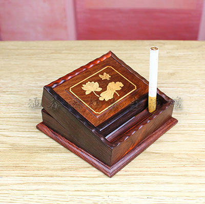 Red Wood Cigarette Case 20 Loaded Red Acid Branches Automatic Smoke Lighter Solid Wood Semiautomatic Smoke Jumping Wood Carving Craft Swing