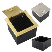 Type 120 open-type pure copper ground plug with deep bottom box multimedia module accessories core stainless steel ground socket