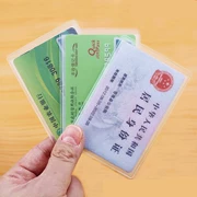 Thẻ nhân viên bộ thẻ thẻ trường hợp bộ thẻ gạo thẻ da làm việc giấy phép tùy chỉnh da trong suốt nhựa cứng với bảo vệ chà chà