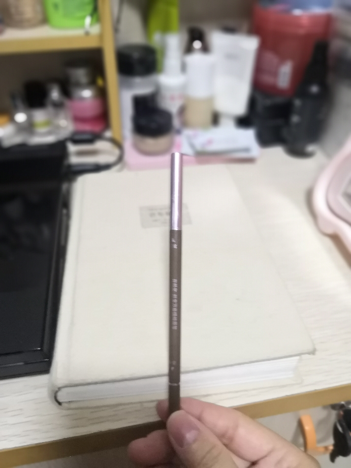 自然堂极细眉笔小巧，便携，精致，两头兼用！