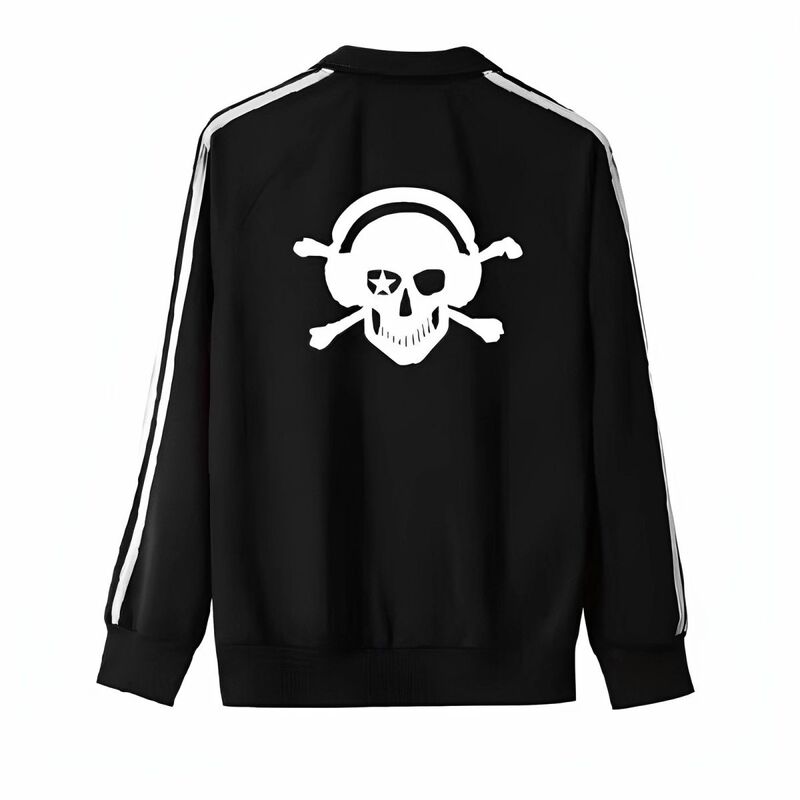 Han Yi Shabby Team Uniform Skull Jacket Sweatshirt Street Style Trendy 2025 Autumn Pure Cotton High Quality