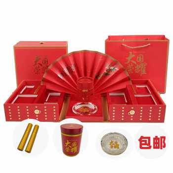 In-Stock Direct Sales Grand Gift Box with Chinese Style Lotus Design for Mid-Autumn Festival, Holiday Gift Packaging Box