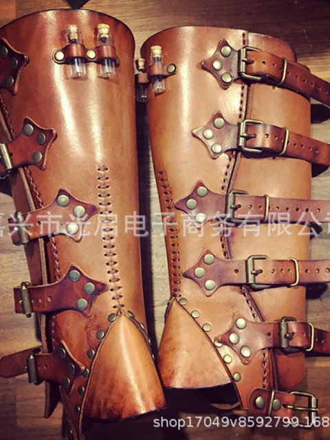 Steampunk style leather nail leggings, leggings, harness, equestrian masquerade performance costume accessories