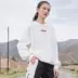 Li Ning áo len nam và nữ cùng phong cách mùa thu đông mới áo thun chui đầu dài tay rộng nhung quần áo thể thao nam giản dị áo thun nam có cổ Áo phông dài